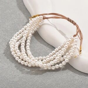 Bracelet Pearl and Gold